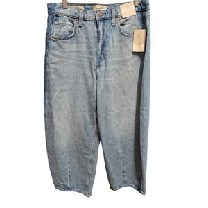 Universal Thread Easy Barrel Jeans Womens 10S Light Blue NWT High Rise Slim Hip